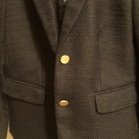 NWT Ann Taylor blazer. Midnight navy with gold buttons! - Picture 2 of 6